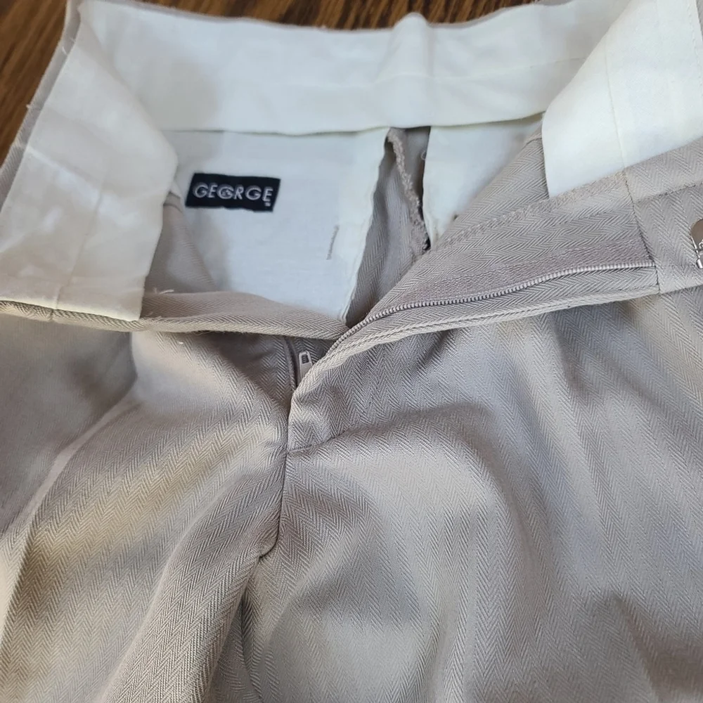 George Boys Khaki Cuffed Dress Pants Size 8/10